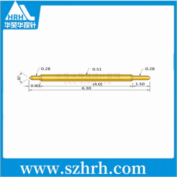 051-BJ-6.3L，華榮華雙頭測(cè)試探針廠(chǎng)家