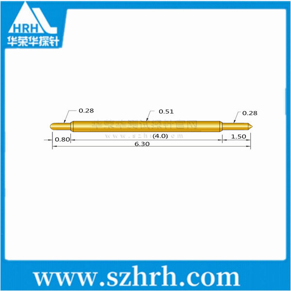 051-JB-6.3L，華榮華雙頭測(cè)試探針廠(chǎng)家